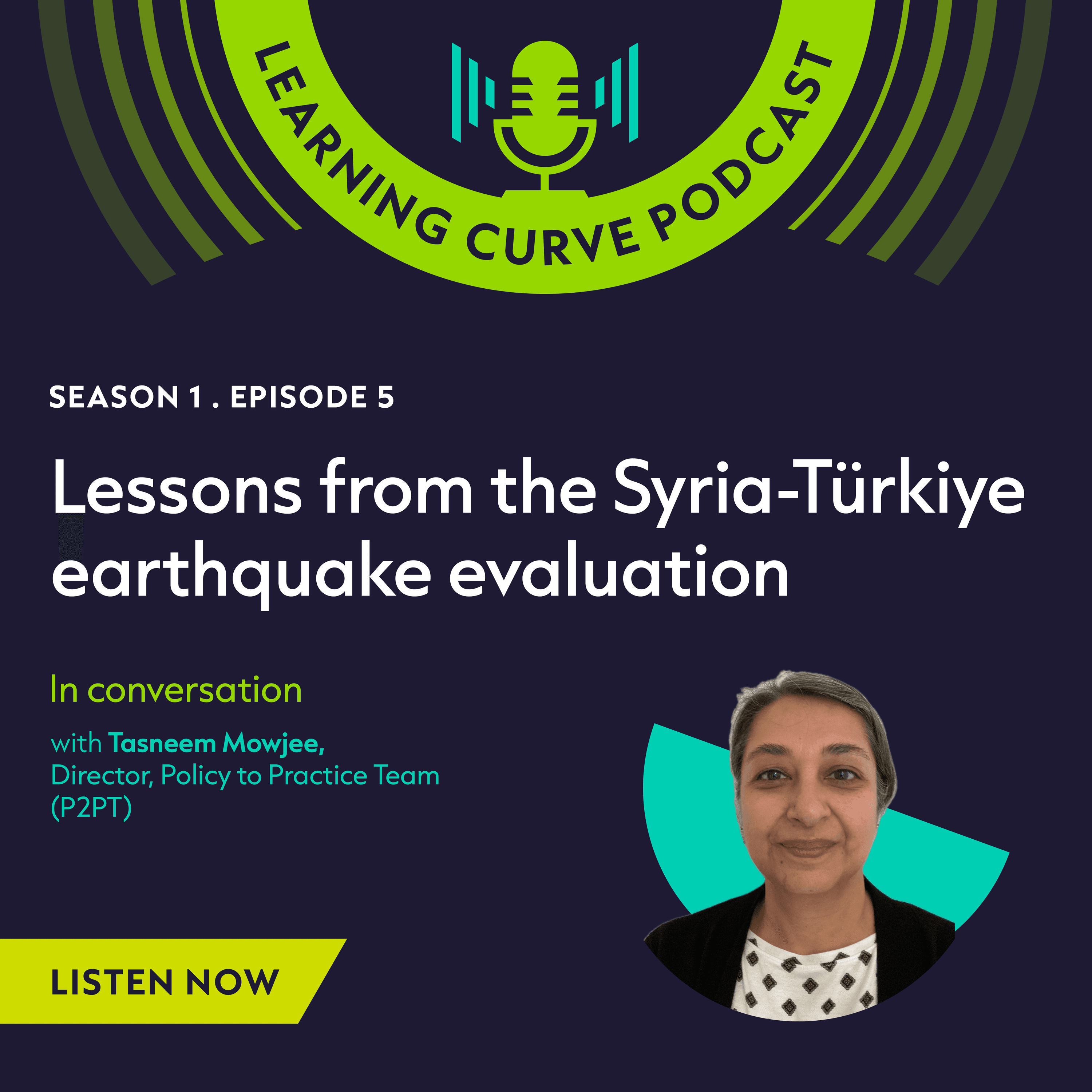 Lessons from IAHE's evaluation of the Syria–Türkiye earthquake response, with Tasneem Mowjee